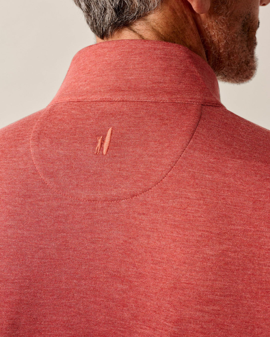 Johnnie-O Sully 1/4 Zip Pullover: Snapper