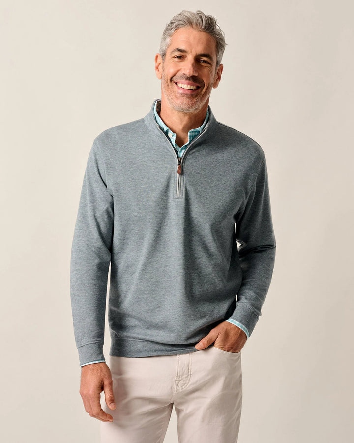 Johnnie-O Sully 1/4 Zip Pullover: Thunder