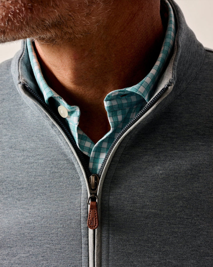 Johnnie-O Sully 1/4 Zip Pullover: Thunder
