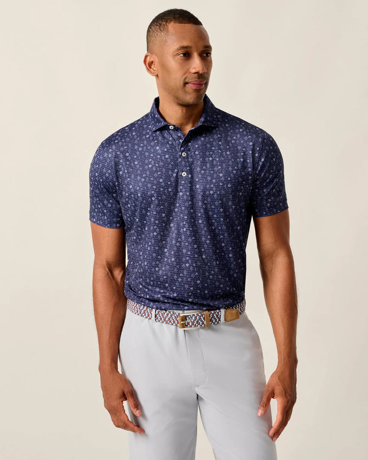 Johnnie-O Perfomance Tumbleweed Polo: Navy