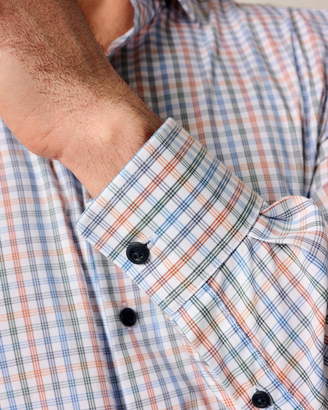 Johnnie-O Vanderwall Performance Button Down Shirt: White