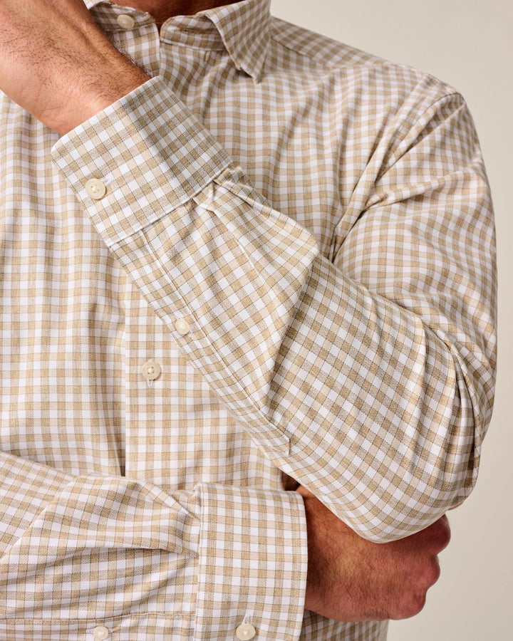 Johnnie-O Performance Button Up Shirt - Westwood: Hazelnut