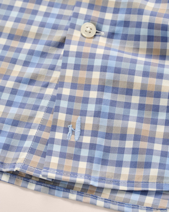 Johnnie-O Olie Performance Button Down Shirt: Navy
