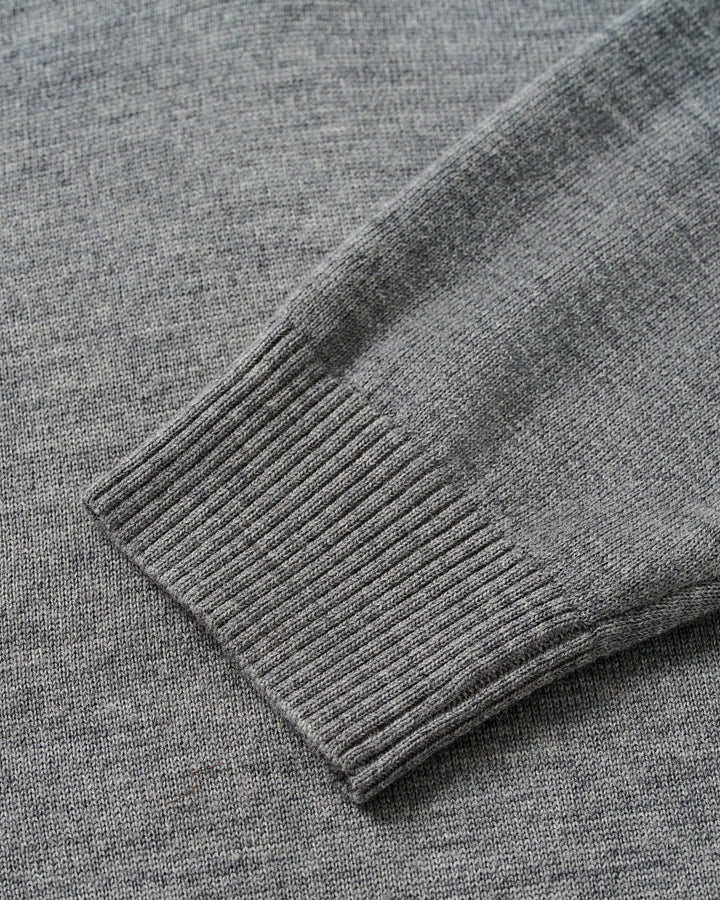 Johnnie-O Raynor Merino 1/4 Zip Sweater: Charcoal