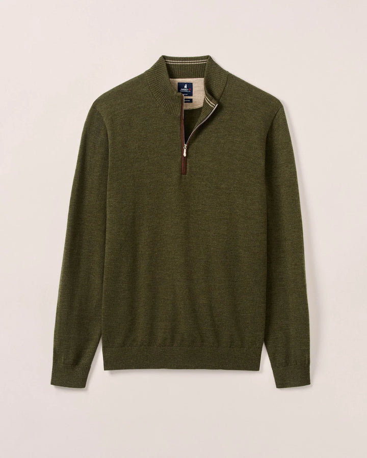 Johnnie-O Raynor Merino 1/4 Zip Sweater: Forged