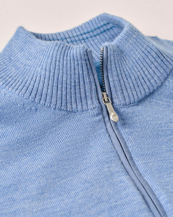 Johnnie-O Raynor Merino 1/4 Zip Sweater: Maliblu