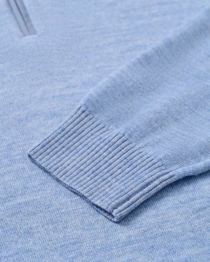 Johnnie-O Raynor Merino 1/4 Zip Sweater: Maliblu