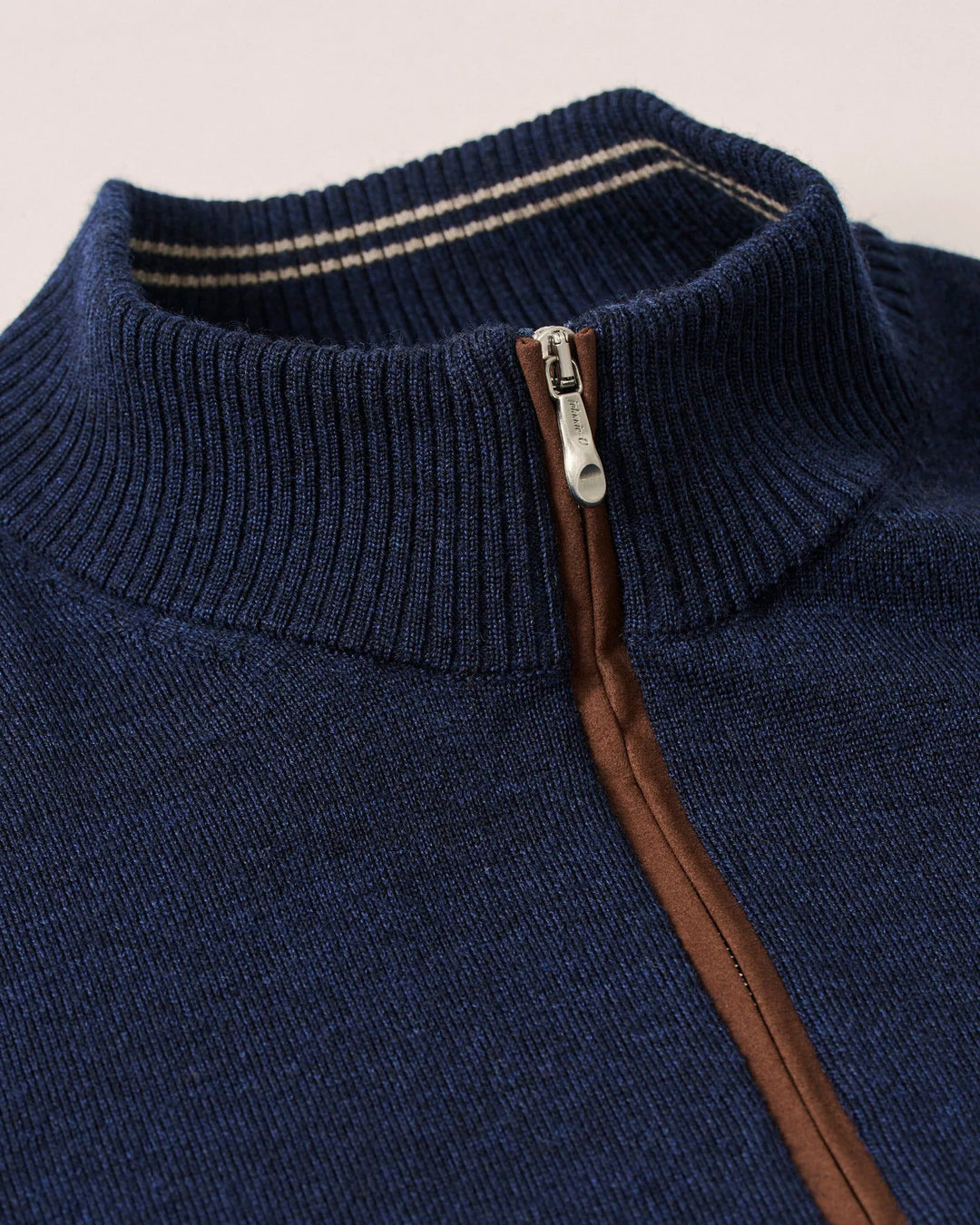 Johnnie-O Raynor Merino 1/4 Zip Sweater: Navy