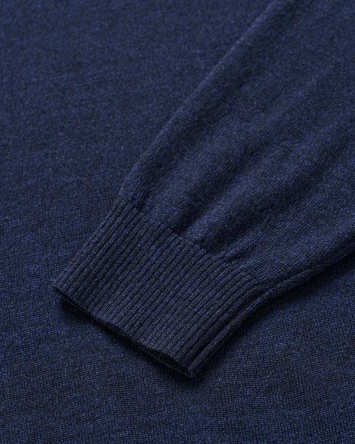 Johnnie-O Raynor Merino 1/4 Zip Sweater: Navy