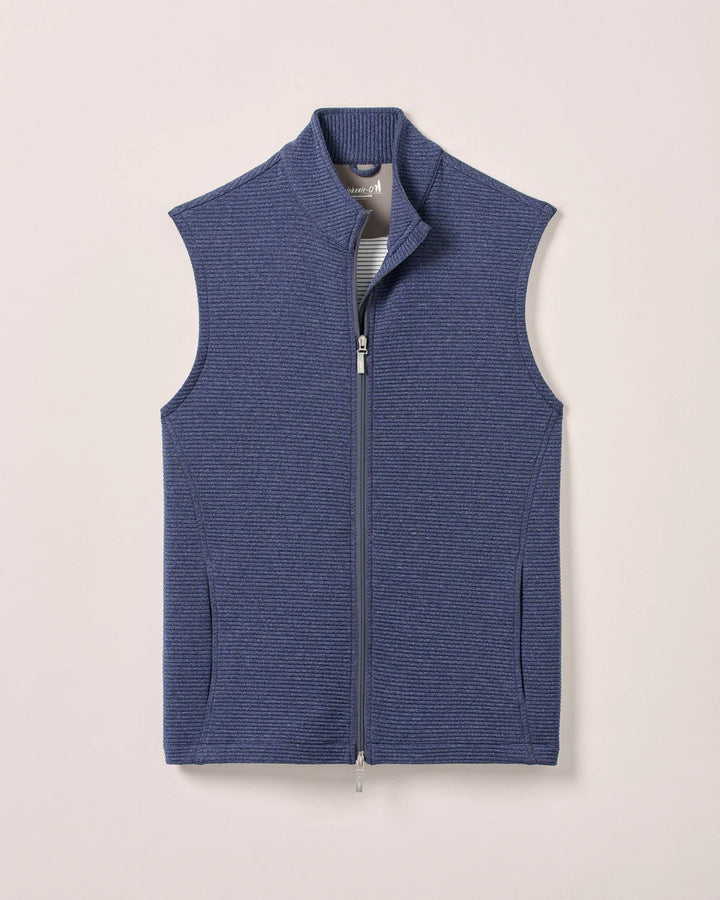Johnnie-O Reggie Ribbed Performance Vest: Navy