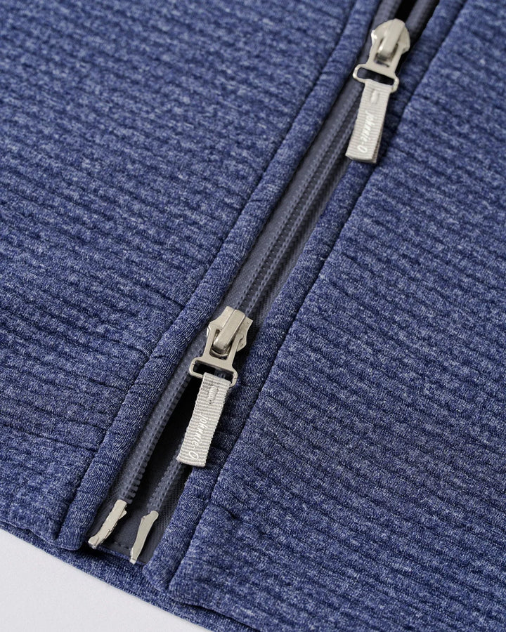 Johnnie-O Reggie Ribbed Performance Vest: Navy