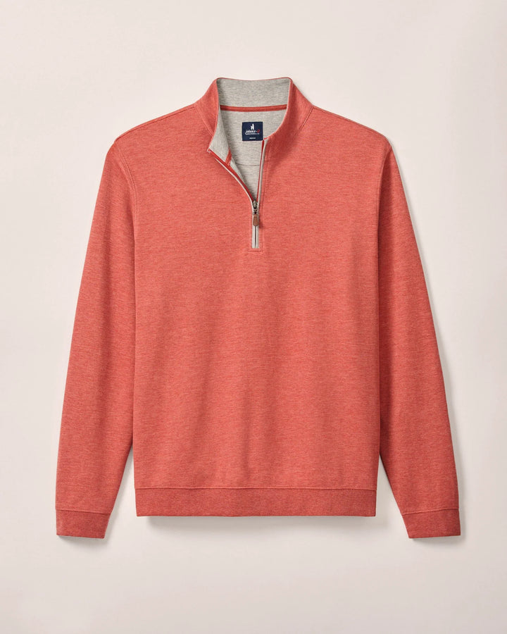 Johnnie-O Sully 1/4 Zip Pullover: Snapper