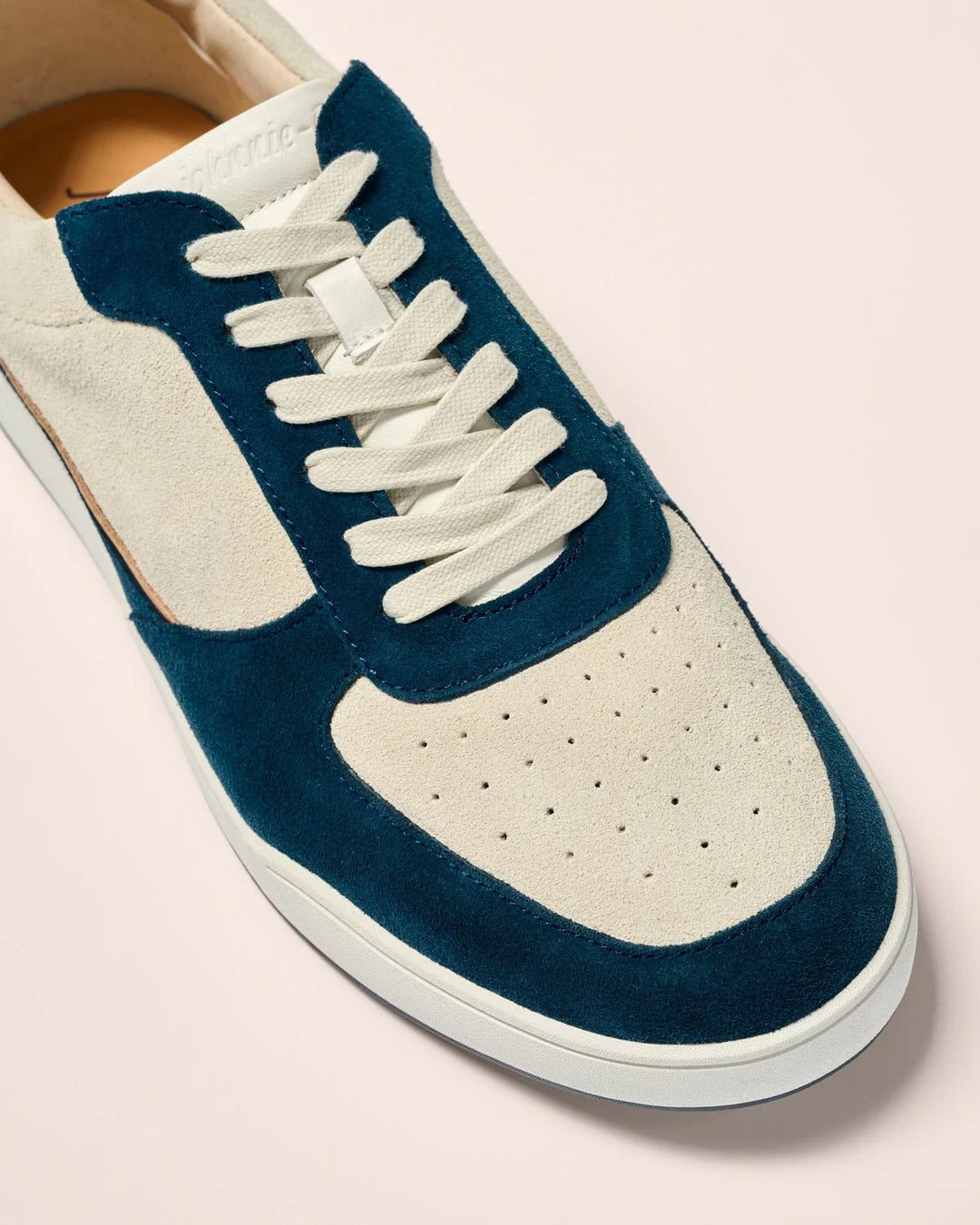 Johnnie-O Topspin Court Sneaker: Navy/White