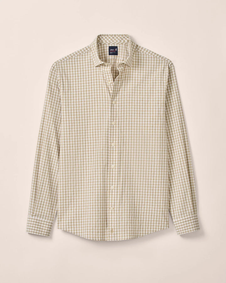 Johnnie-O Performance Button Up Shirt - Westwood: Hazelnut