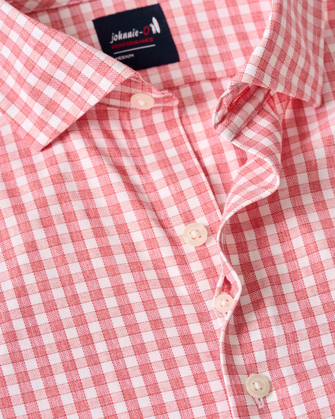 Johnnie-O Performance Button Up Shirt - Westwood: Lobster