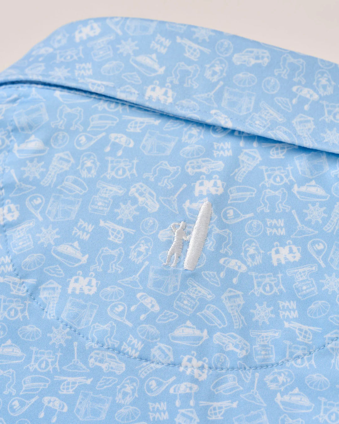 Johnnie-O Featherweight Wine Mixer Polo: Kona