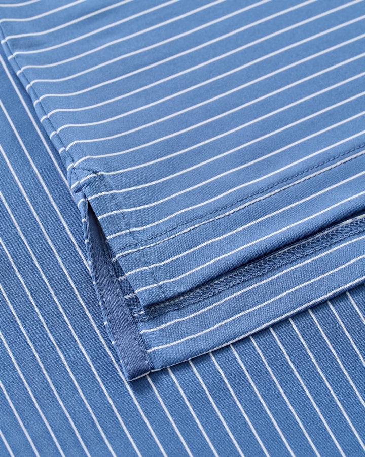 Johnnie-O Performance Jersey Polo: Beau Stripe: Lake