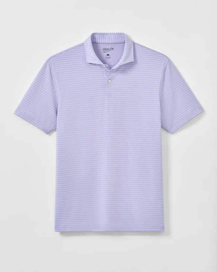 Johnnie-O Performance Jersey Polo: Beau Stripe: Viola