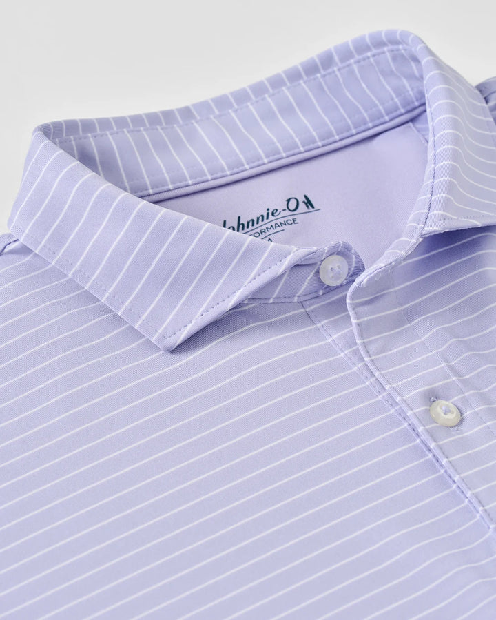 Johnnie-O Performance Jersey Polo: Beau Stripe: Viola