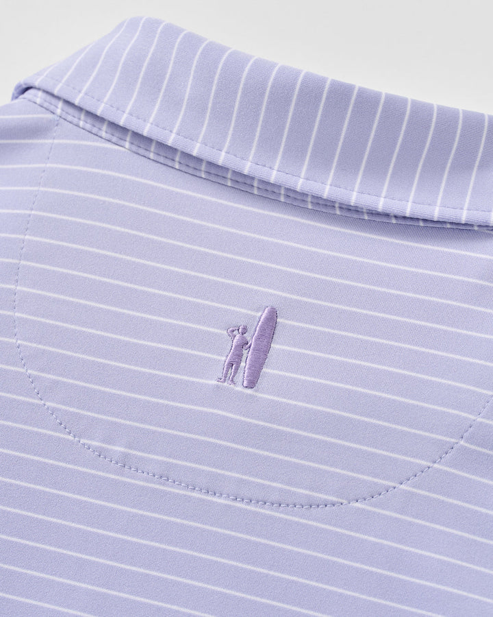 Johnnie-O Performance Jersey Polo: Beau Stripe: Viola