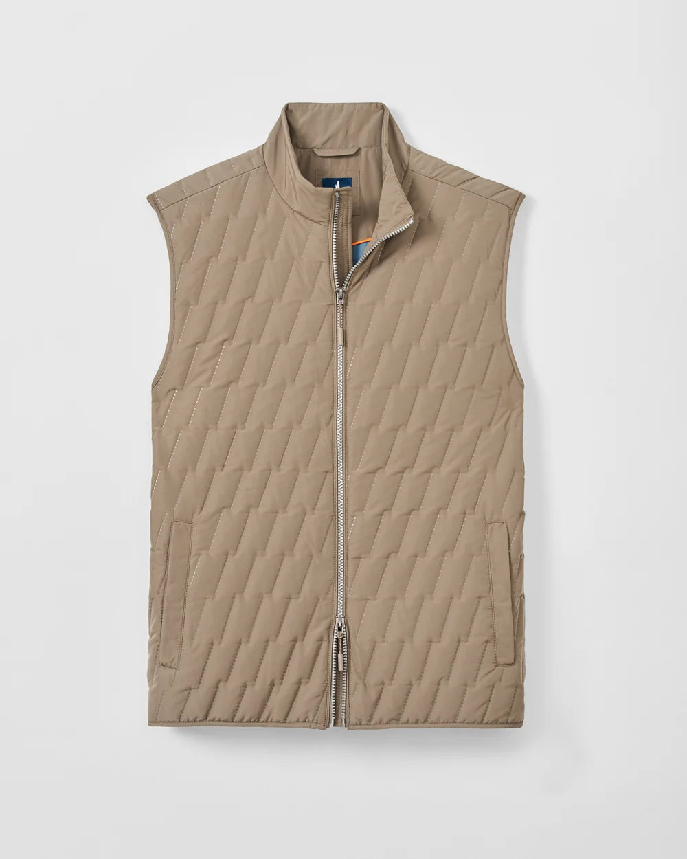 Johnnie-O Belfry Quilted Puffer Vest: Khaki