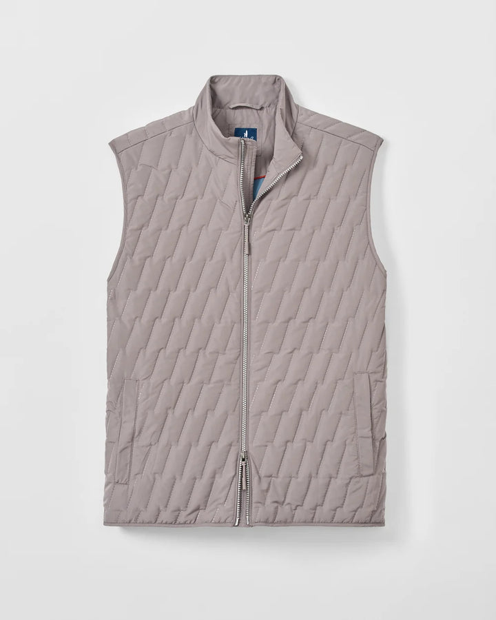 Johnnie-O Belfry Quilted Puffer Vest: Magnesium