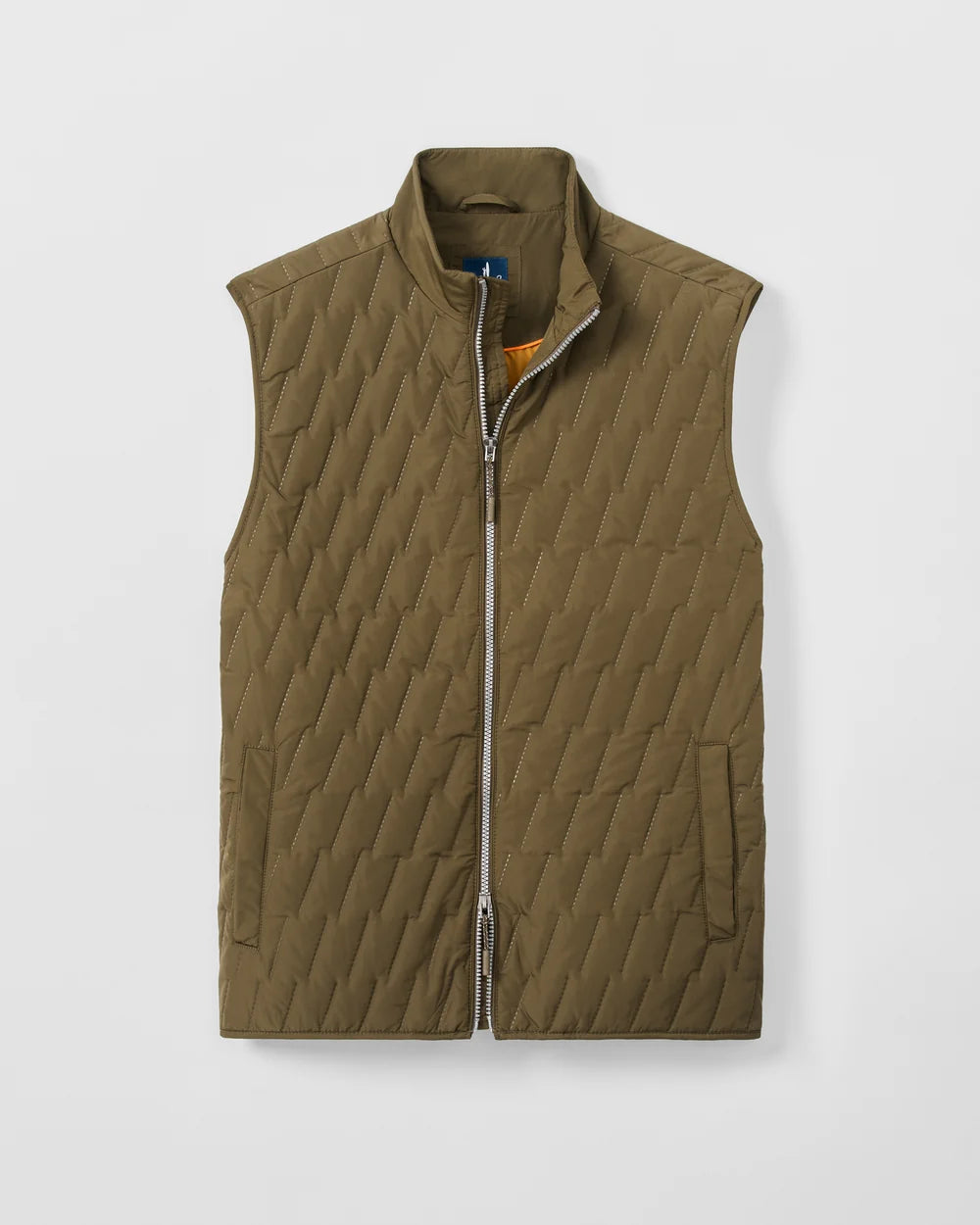 Johnnie-O Belfry Quilted Puffer Vest: Mangrove