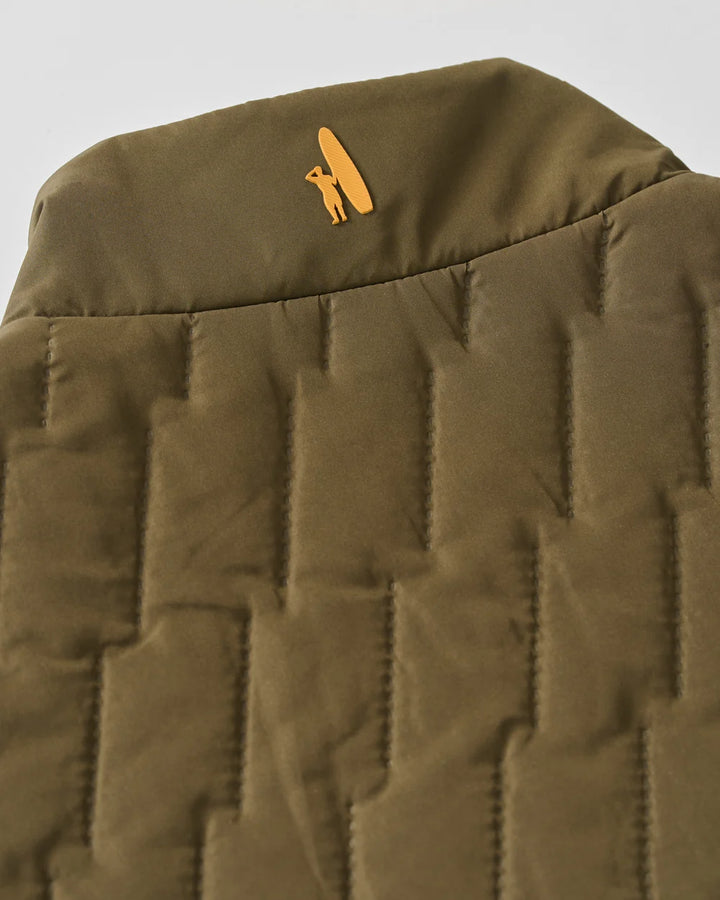 Johnnie-O Belfry Quilted Puffer Vest: Mangrove