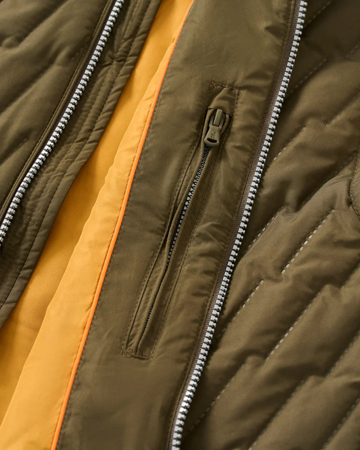 Johnnie-O Belfry Quilted Puffer Vest: Mangrove