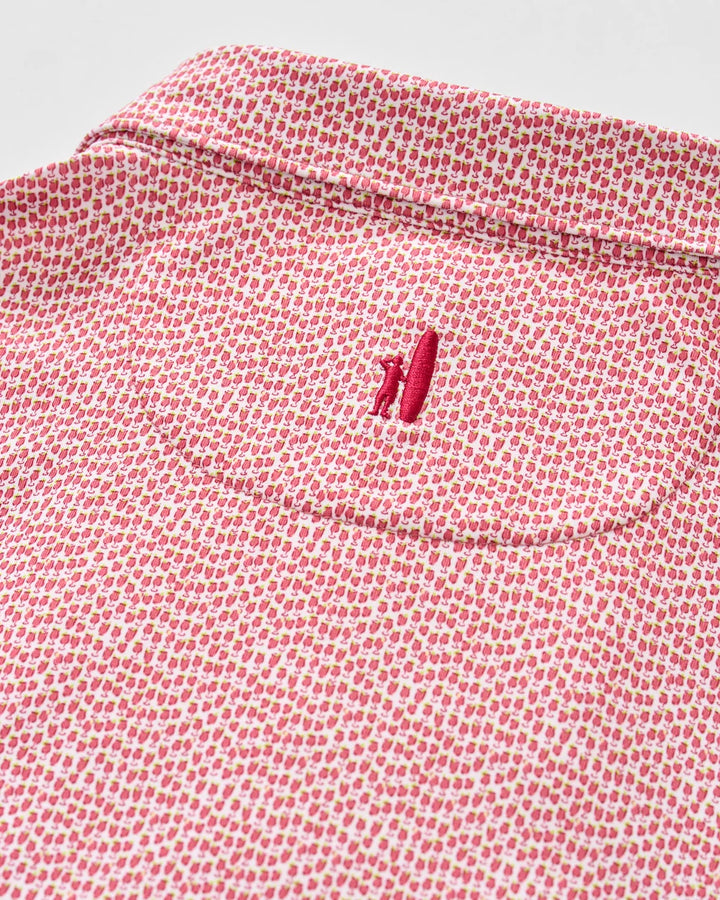 Johnnie-O Performance Jersey Polo: Bloody Marys: Racing Red