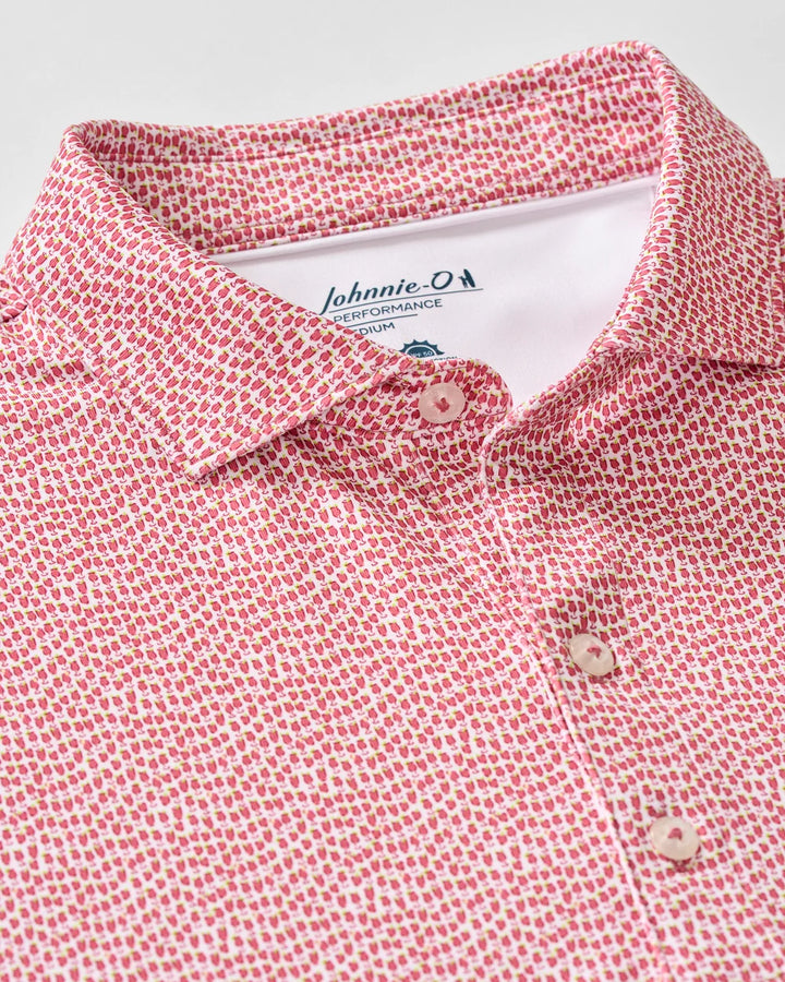 Johnnie-O Performance Jersey Polo: Bloody Marys: Racing Red