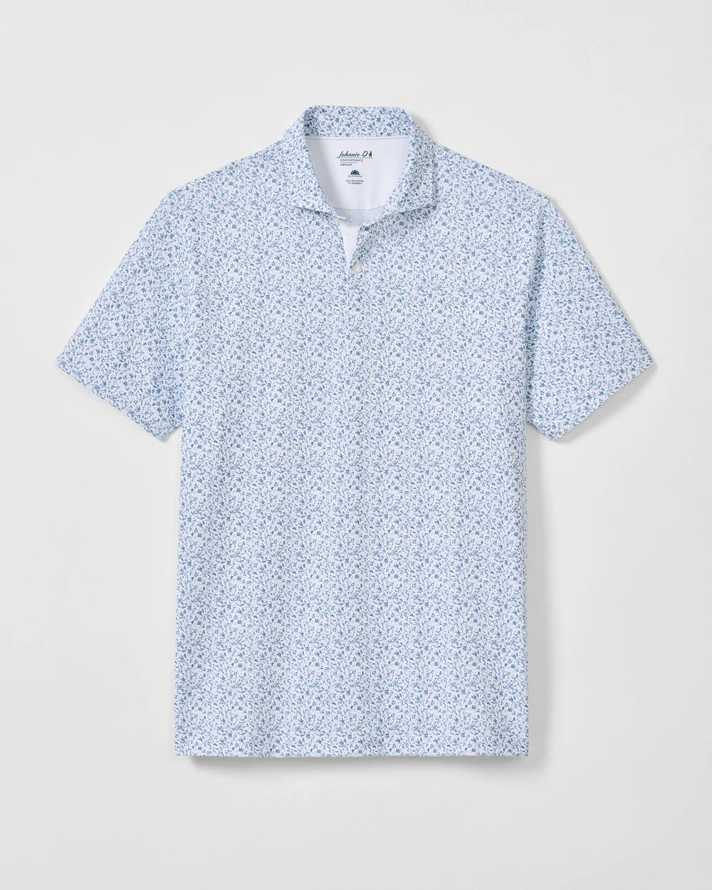 Johnnie-O Performance Mesh Polo: Bloom Neat