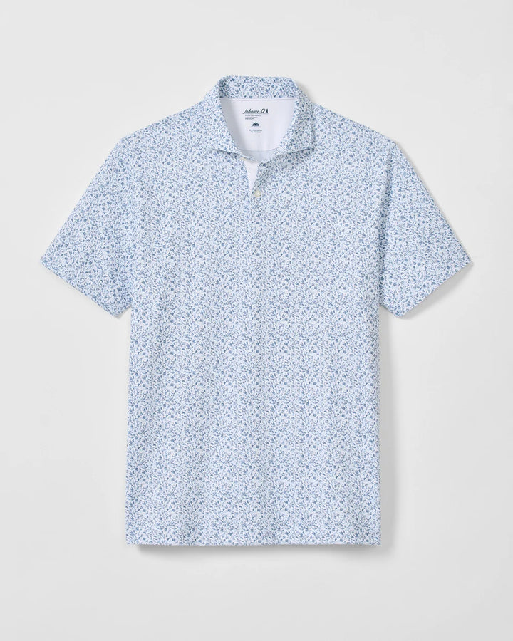 Johnnie-O Performance Mesh Polo: Bloom Neat