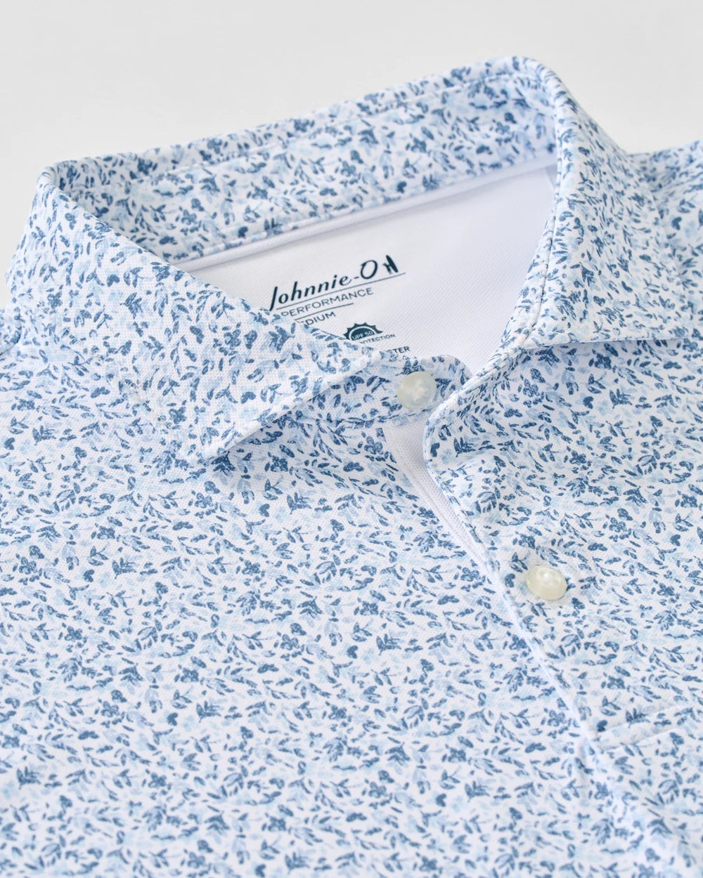Johnnie-O Performance Mesh Polo: Bloom Neat