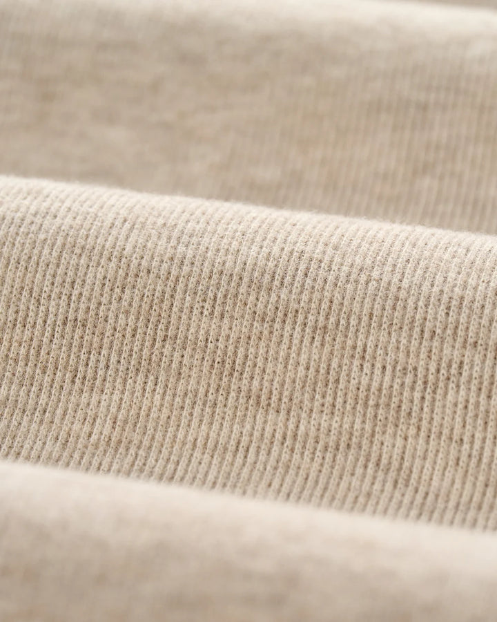 Johnnie-O Button Henley Hoodie: Cream