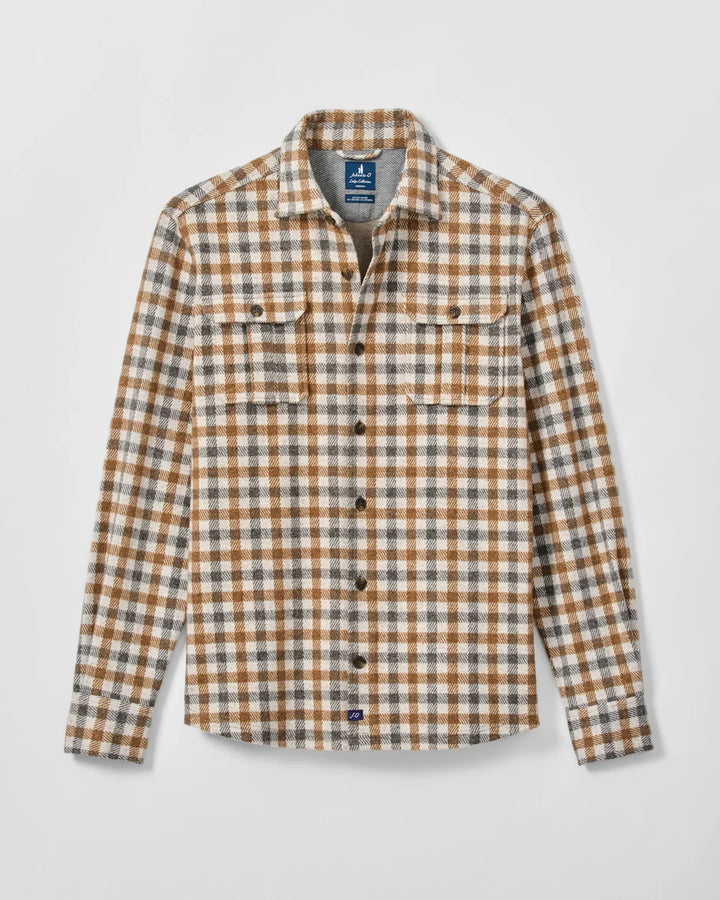 Johnnie-O Lodge Shirt - Cabin Check: Cream