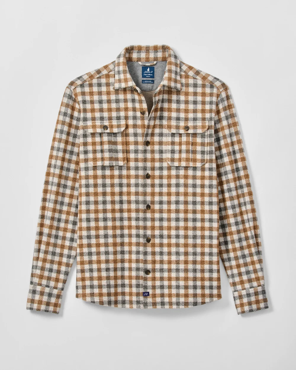 Johnnie-O Lodge Shirt - Cabin Check: Cream