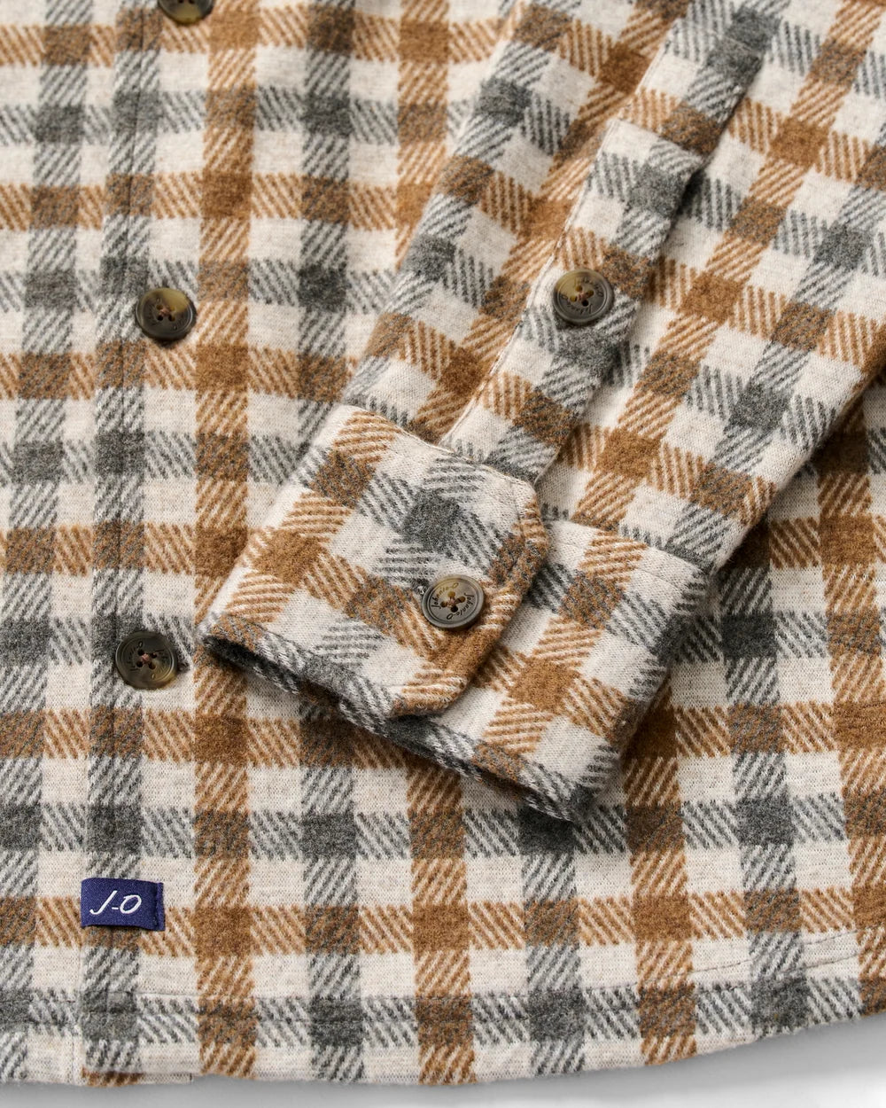 Johnnie-O Lodge Shirt - Cabin Check: Cream