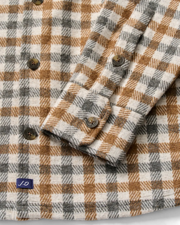 Johnnie-O Lodge Shirt - Cabin Check: Cream