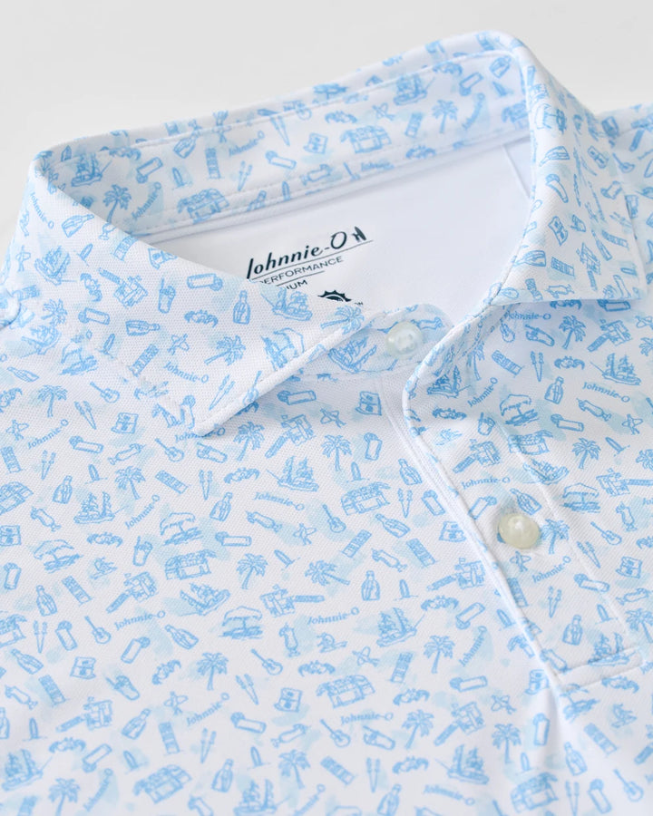 Johnnie-O Performance Mesh Polo: Cabo Breaks
