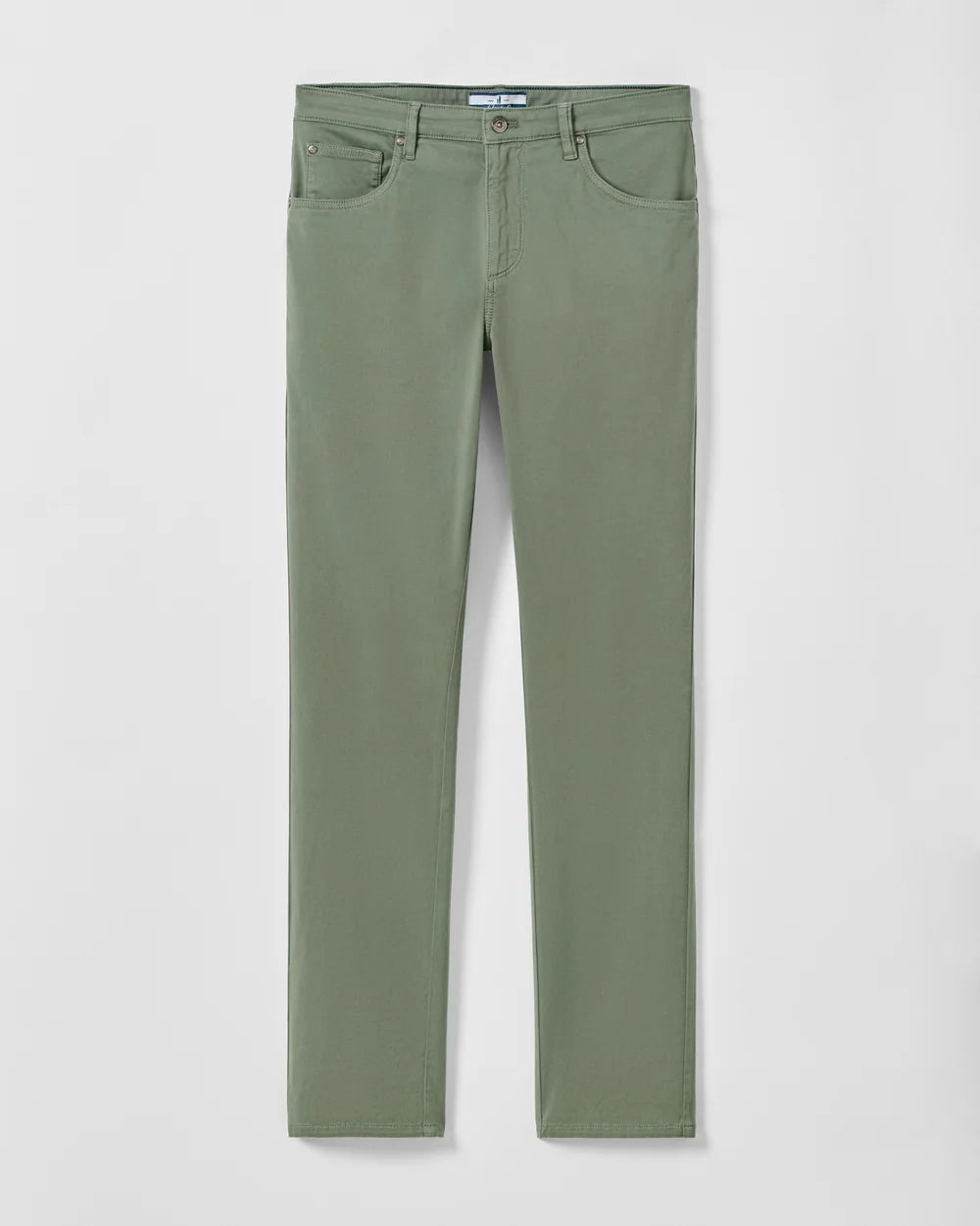 Johnnie-O Carmel Sateen 5-Pocket Pant: Kelp