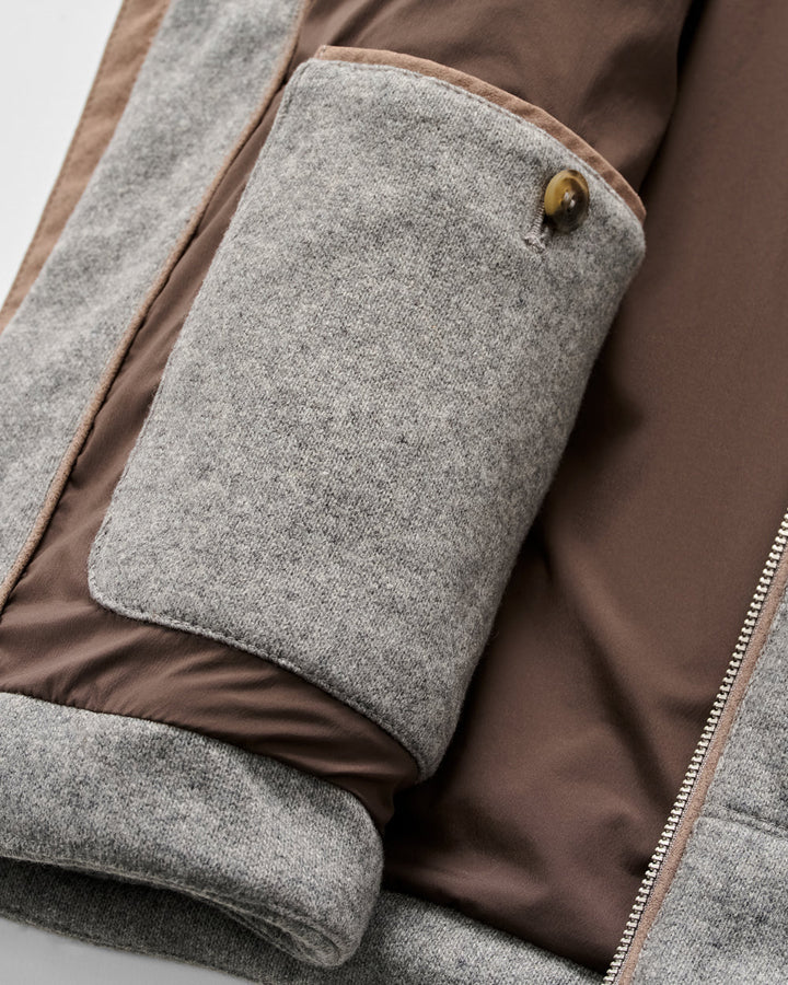 Johnnie-O Top Shelf Cashmere Zip Vest: Gray