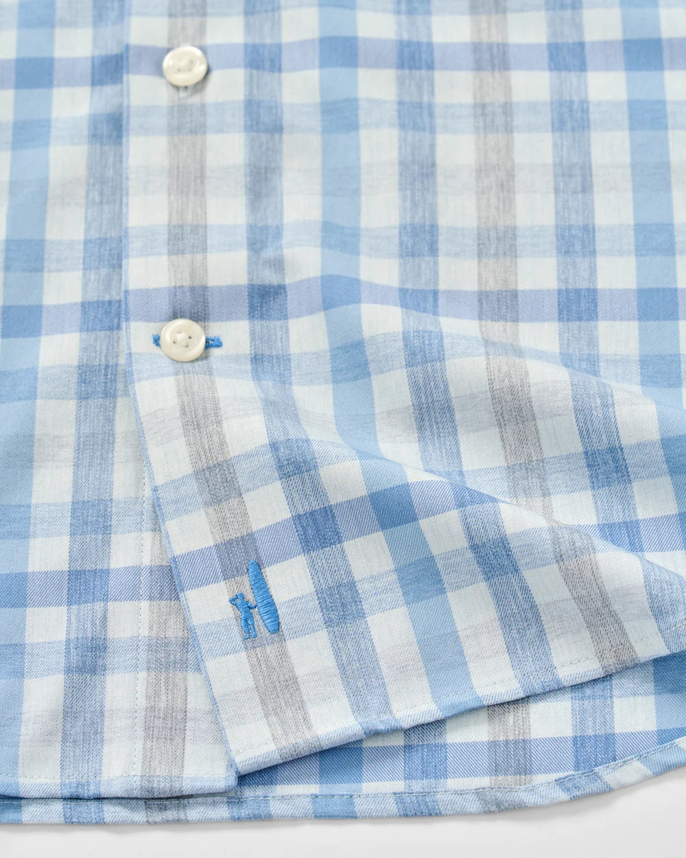 Johnnie-O Everyday Performance Button Down Shirt - Cay Exploded Gingham: Malibu