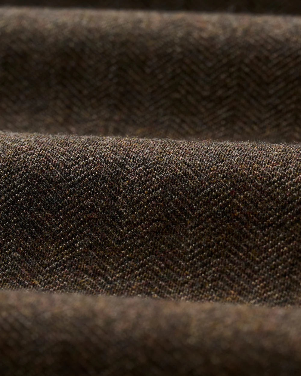 Johnnie-O Cotton Blend Herringbone Henley: Coffee