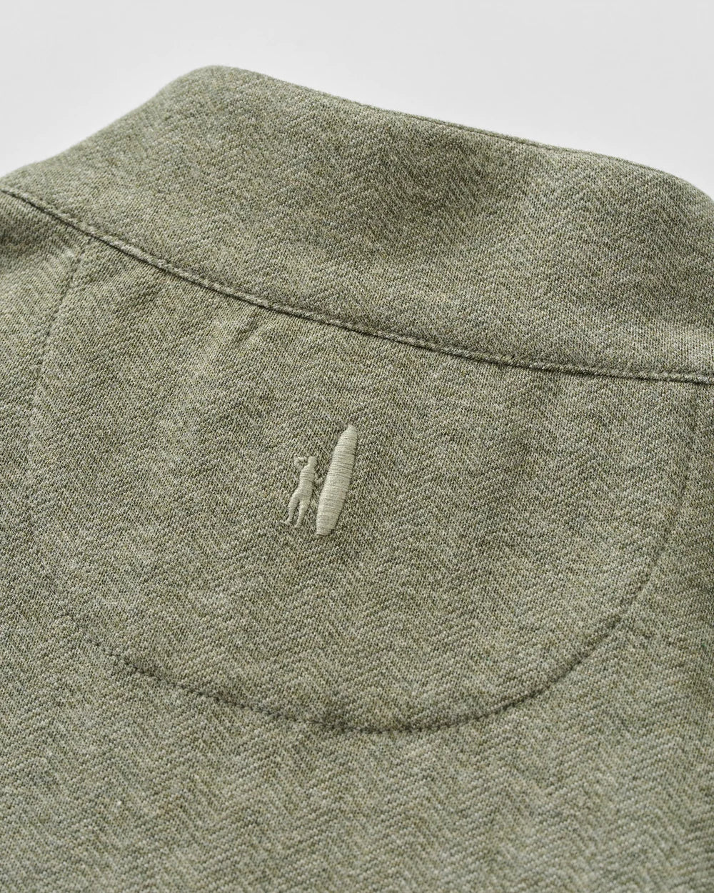 Johnnie-O Cotton Blend Herringbone Henley: Sequoia