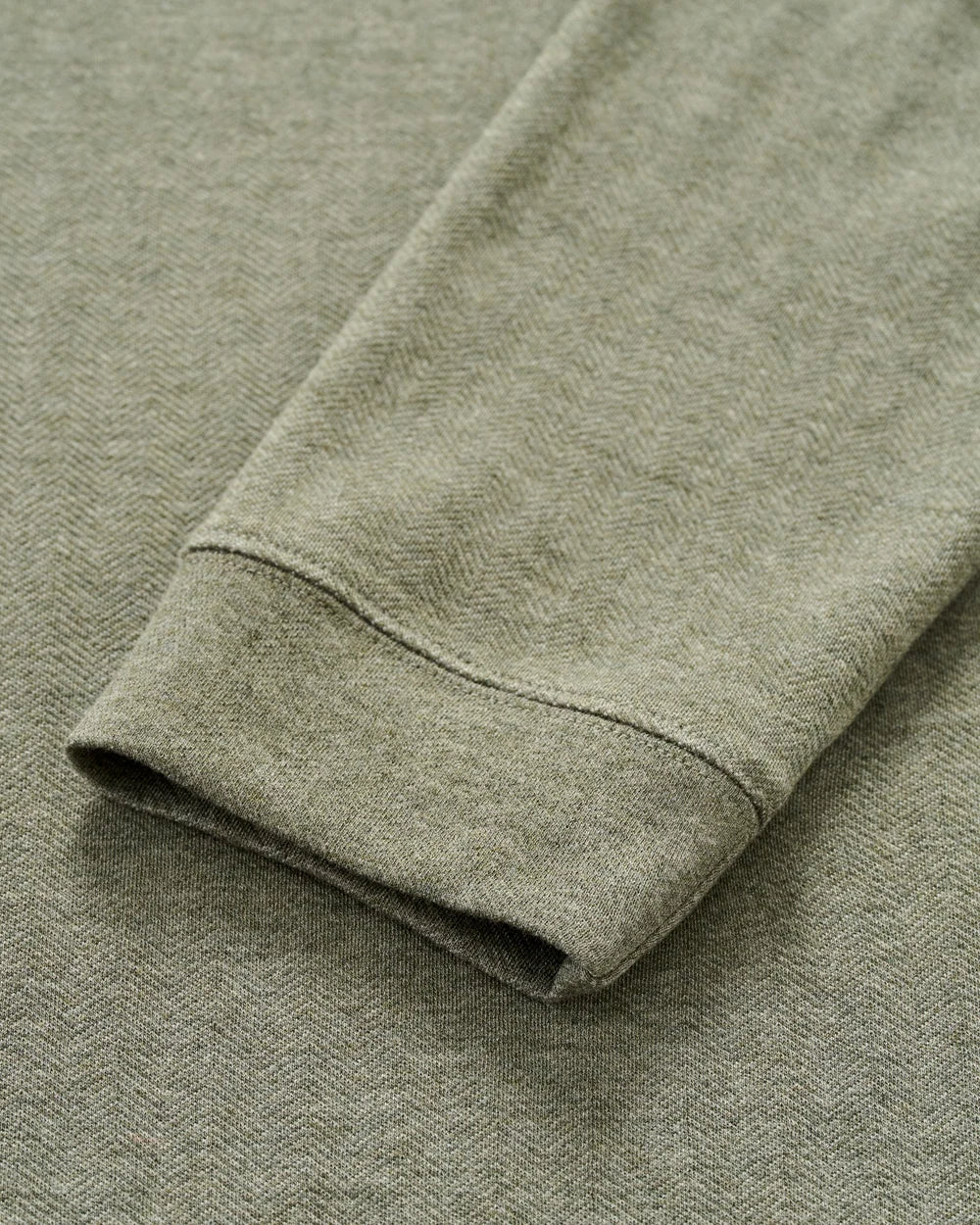 Johnnie-O Cotton Blend Herringbone Henley: Sequoia
