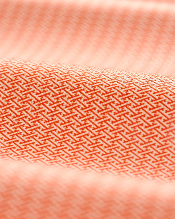 Clemson University Crosslink Printed Performance Jersey Polo: Orange