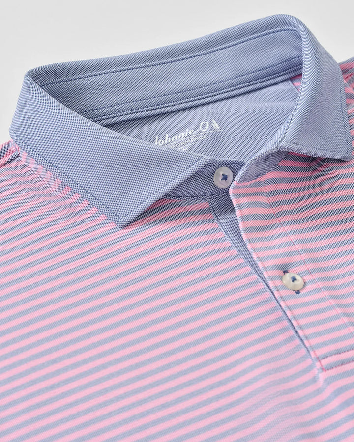 Johnnie-O Performance Mesh Polo - Cruz Solid Collar: Palm Lake