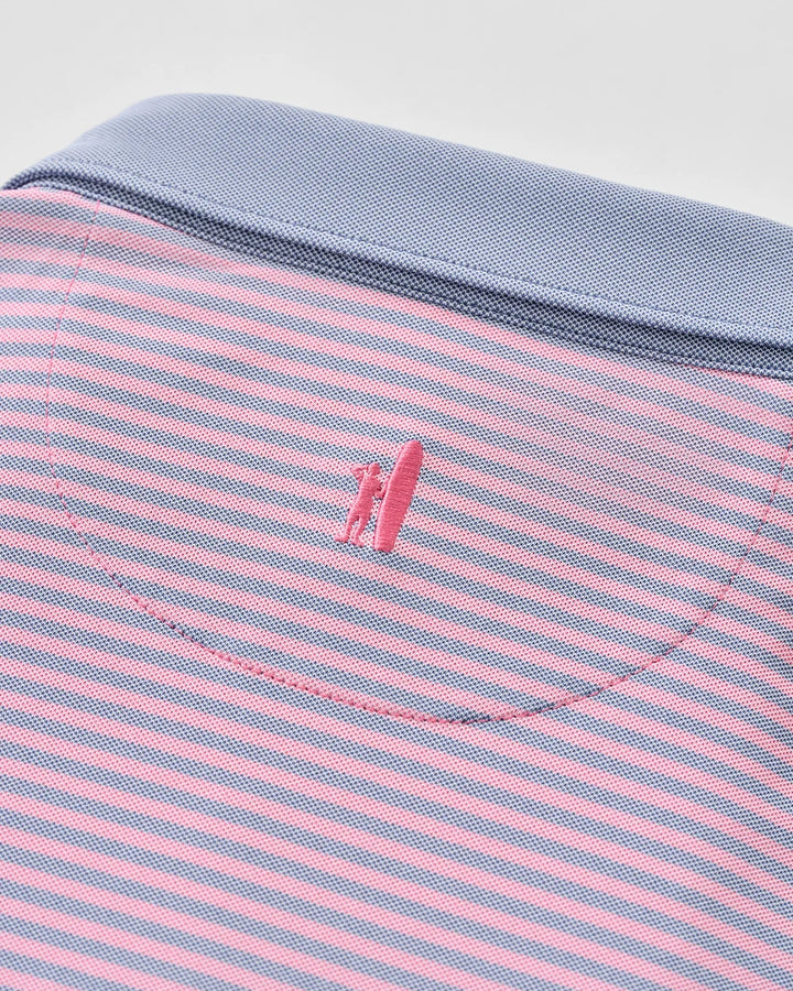 Johnnie-O Performance Mesh Polo - Cruz Solid Collar: Palm Lake