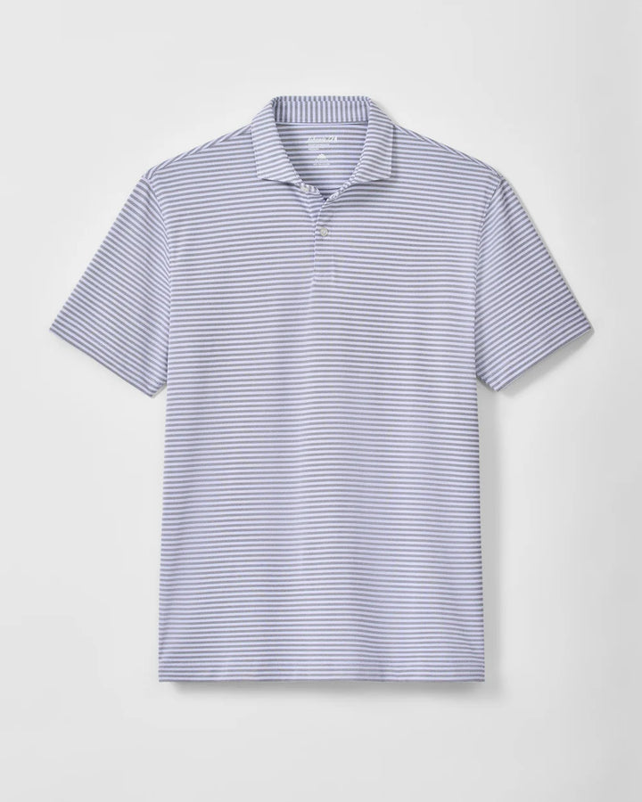 Johnnie-O Performance Mesh Polo - Cruz Stripe: Navy Viola